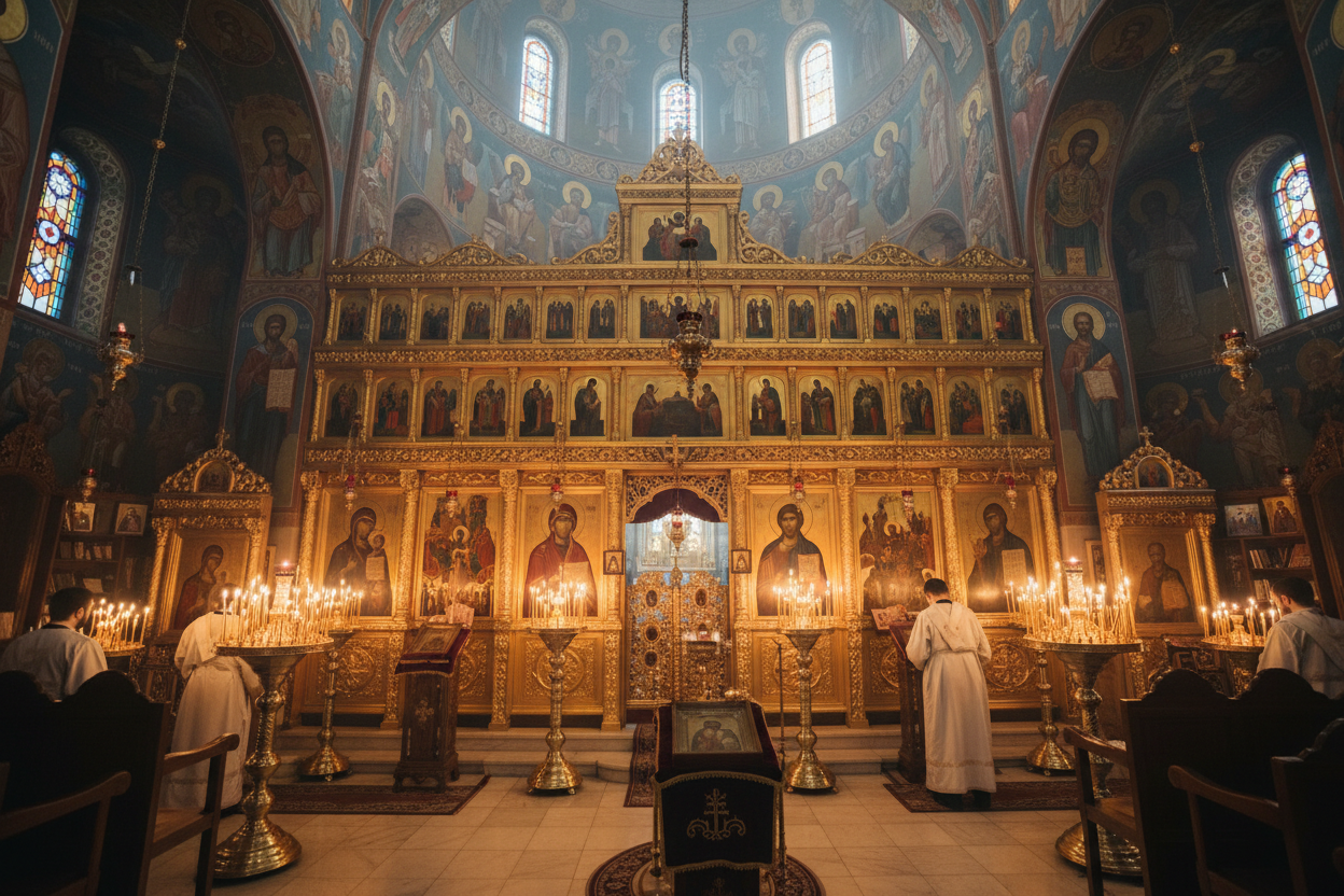 Orthodox church interior